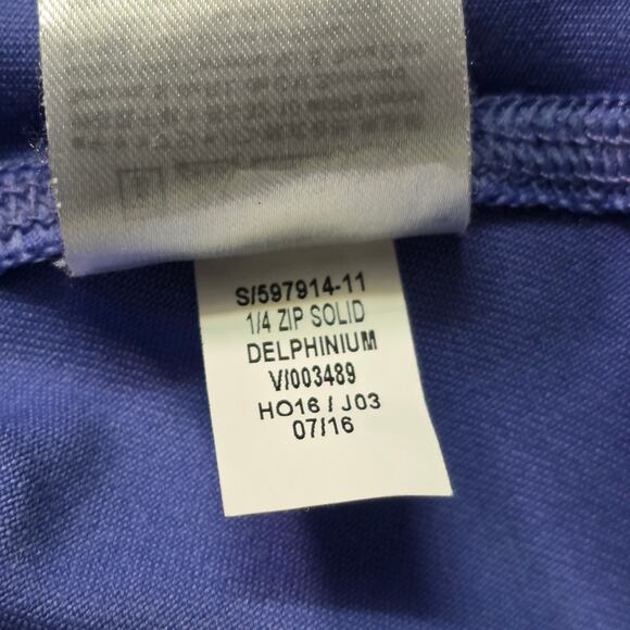 Old Navy Active Go-Dry 1/4 Zip Solid Pullover Women’s Medium Blue Delphinium - Picture 6 of 7